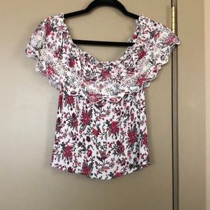 Floral Off the Shoulder Blouse